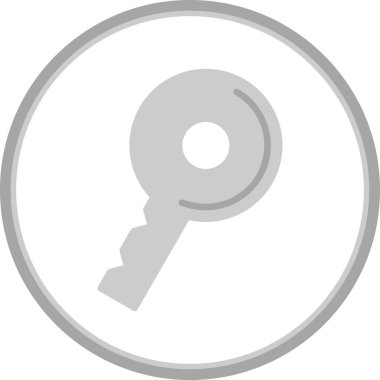 anahtar simgesi, vektör illüstrasyonu basit tasarım