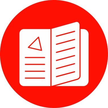 menü düz simgesi, vektör illüstrasyonu