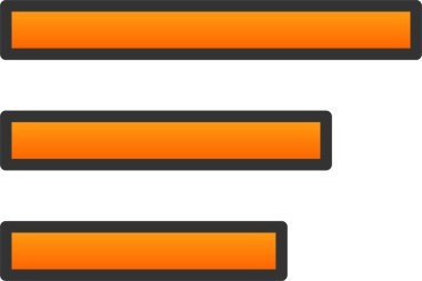 menü düz simgesi, vektör illüstrasyonu