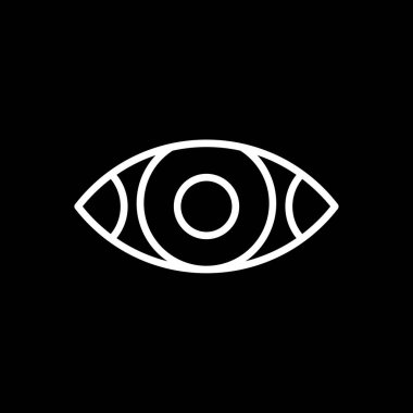 Göz düzlüğü simgesi, vektör çizimi