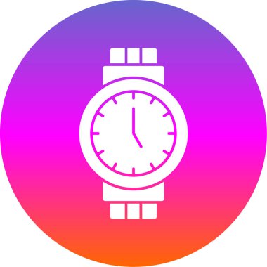 Kol saati web simgesi basit illüstrasyon 