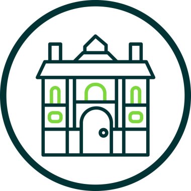 Benzersiz yapı vektör çizgisi simgesi