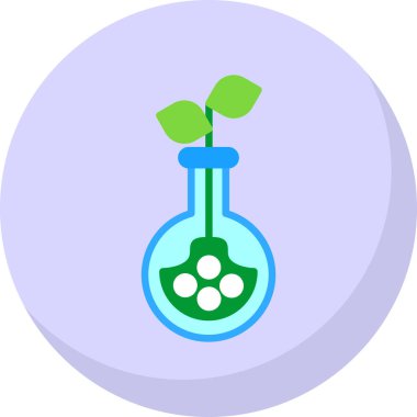 Bitki. Web simgesi vektör illüstrasyonu