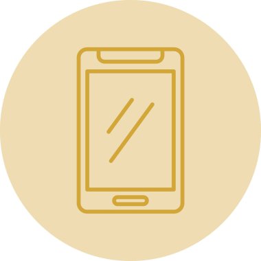 Akıllı telefon simgesinin vektör illüstrasyonu 