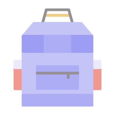 Çanta. Web simgesi basit illüstrasyon