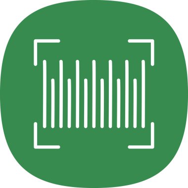 Barkod simgesinin vektör illüstrasyonu 