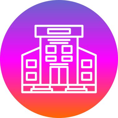 Bina. Web simgesi basit tasarım