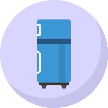 buzdolabı simgesi, vektör illüstrasyonu basit tasarım