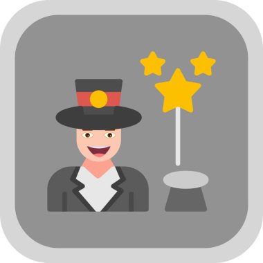 Sirk vektörü düz renk simgesi