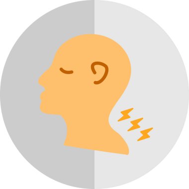 İnsan kulağının, kulağının vektör düzlüğü simgesi