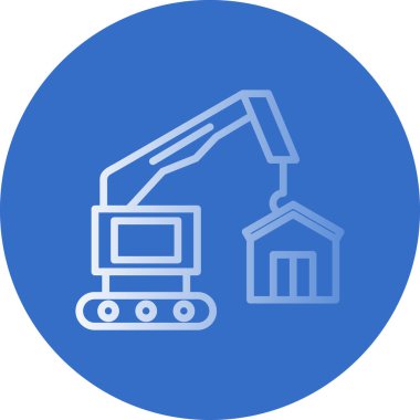 vektör yapı vinç simgesi