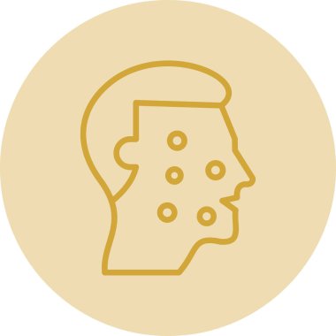 beyin modern ikon vektör illüstrasyonu