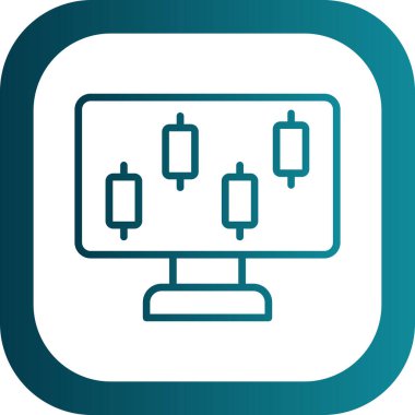 ekran simge vektör çizim 