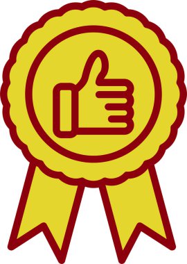 rozet ödülü vektör simgesi