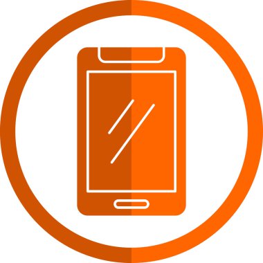 Akıllı telefon simgesinin vektör illüstrasyonu 