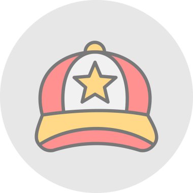 Yüzbaşı. Web simgesi basit illüstrasyon