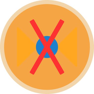 Kes şunu. Web simgesi basit illüstrasyon