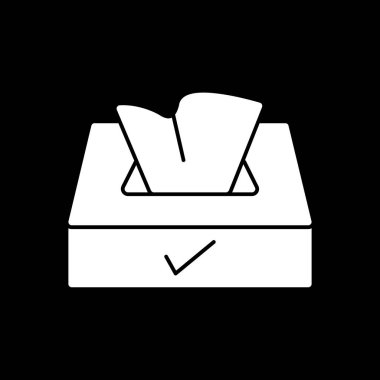 Doku kutusu simgesi, vektör illüstrasyonu