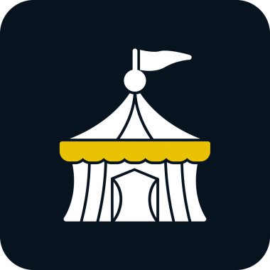 Sirk çizgisi vektör simgesi