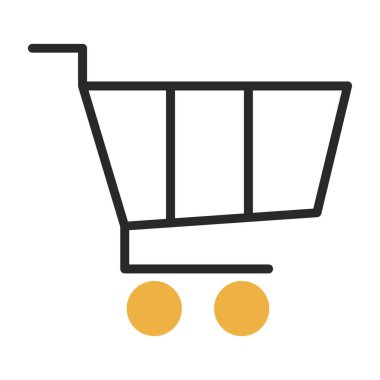 Alışveriş arabası ikonu, illüstrasyon 