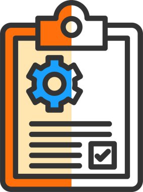 Vites vektör illüstrasyonlu idari belge