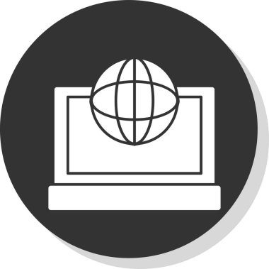 Web tarayıcı simgesi, vektör illüstrasyonu basit tasarım