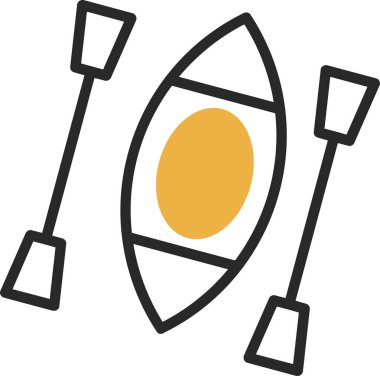 Kano yassı simgesinin vektör illüstrasyonu