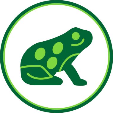 Kurbağa. Web simgesi basit illüstrasyon