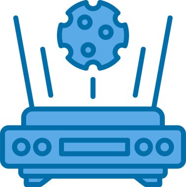 Radyo. Web simgesi basit illüstrasyon