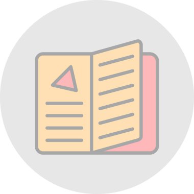 menü düz simgesi, vektör illüstrasyonu