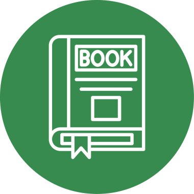 kitap simgesi, vektör illüstrasyonu basit tasarım