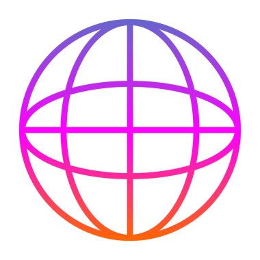 Küresel simge vektör illüstrasyonu