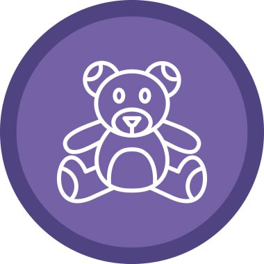 Ayı simgesi vektör illüstrasyonu