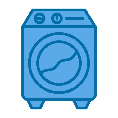 Bir çamaşır makinesinin vektör çizimi