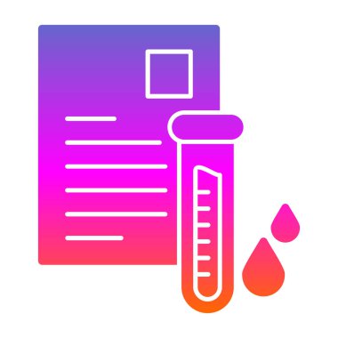 Kan testi vektör simgesi