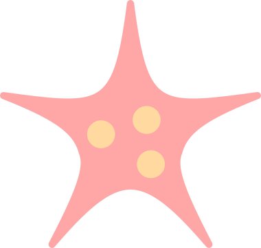 denizyıldızı. Web simgesi basit illüstrasyon