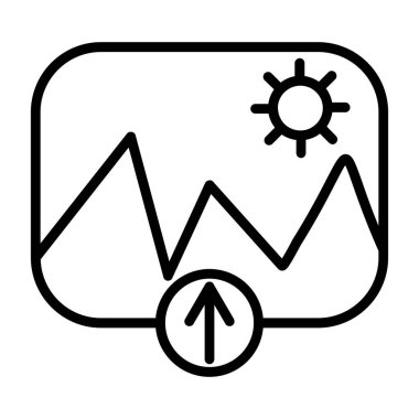 Vektör güneş simgesi illüstrasyonu