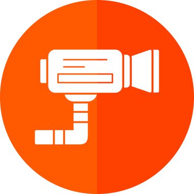 CCTV kamera simgesi, vektör illüstrasyonu