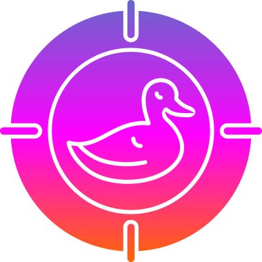 Ördek simgesinin vektör çizimi