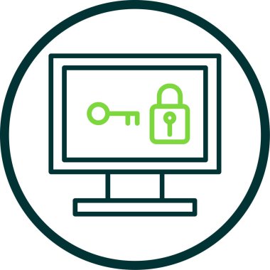 Internet koruma simge vektör çizim