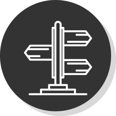 Ok. Web simgesi basit illüstrasyon