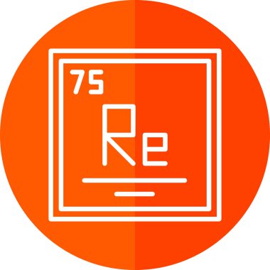 vektör basit simgesi Rhenium