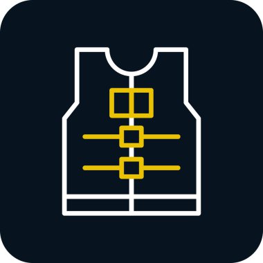 yelek simgesi, vektör biçimi