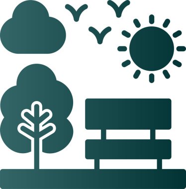 bulut ve güneş simge vektör çizim