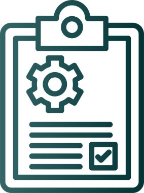 Vites vektör illüstrasyonlu idari belge