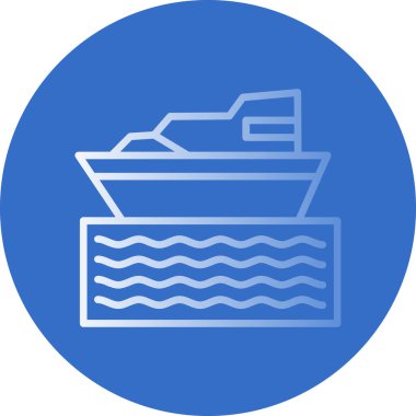 tekne ikonu vektör illüstrasyonu