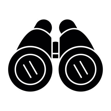 Dürbün simgesi, vektör illüstrasyonu basit tasarım