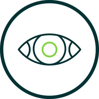 Göz düzlüğü simgesi, vektör çizimi