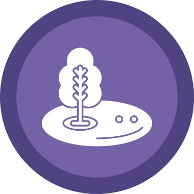 Golf simgesinin vektör illüstrasyonu 