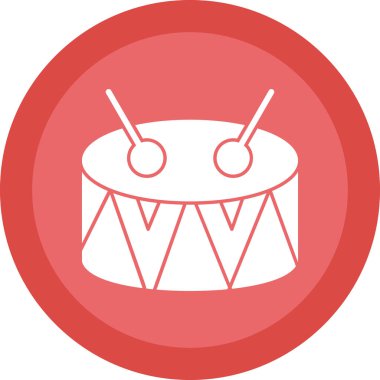 Vektör illüstrasyonu, Davul simgesi.